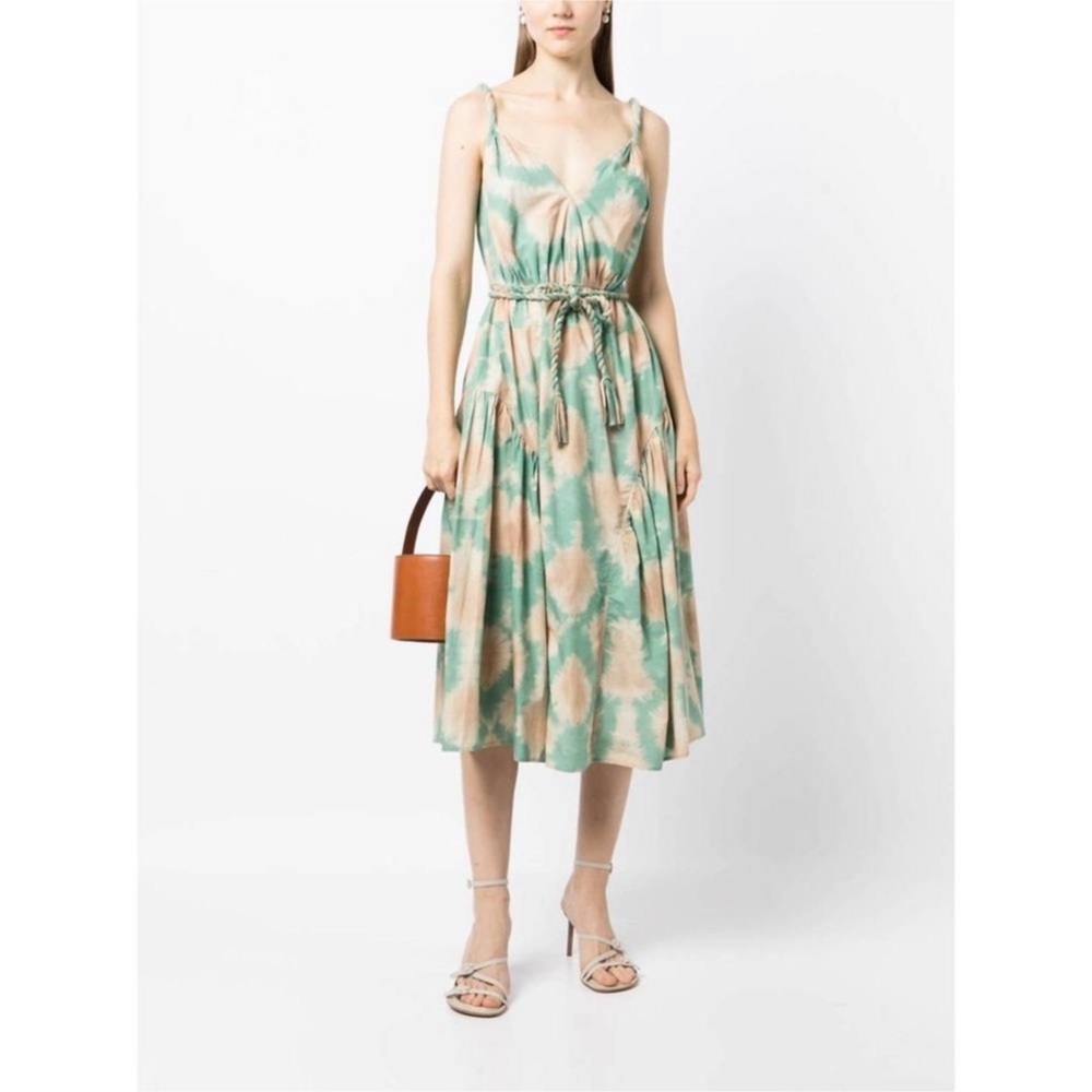 ULLA JOHNSON valentina dress in calcite Sz 12